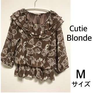 キューティーブロンド(Cutie Blonde)のCutie Blonde キューティーブロンド 花柄　シフォン　ブラウス(シャツ/ブラウス(長袖/七分))