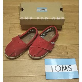 トムズ(TOMS)のTOMS トムズ 14cm 子供靴 シューズ ステッカー付き(スニーカー)