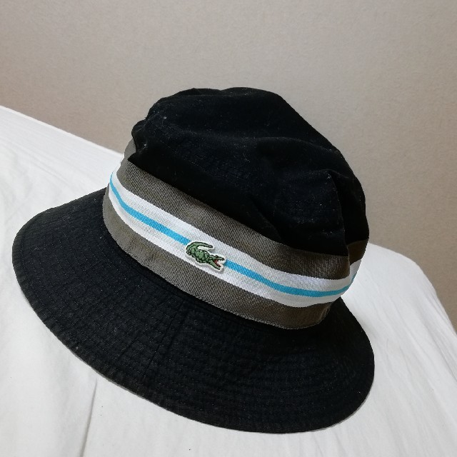 LACOSTE(ラコステ)の《並行出品》LACOSTE　ハット　帽子　黒 メンズの帽子(ハット)の商品写真