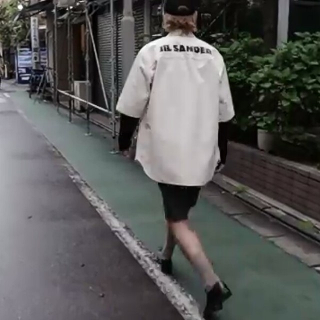 jil sander ジルサンダー　ロゴシャツ　スタッフ　20SS  サイズ37