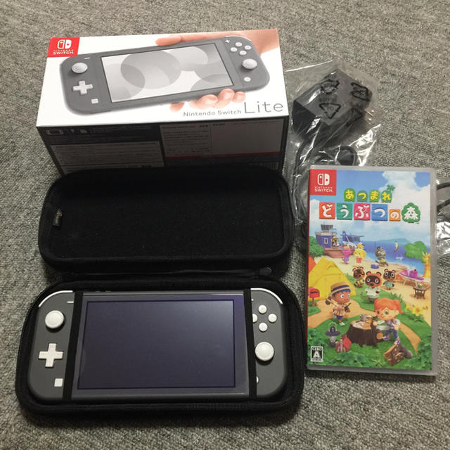 あつまれどうぶつの森とNintendo Switch Liteグレーセット