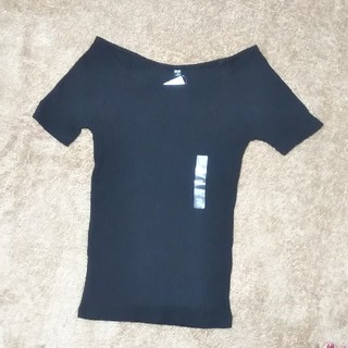 ユニクロ(UNIQLO)の未着用🌟新品🌟タグつき🌟ユニクロ リブバレエネックT(Tシャツ(半袖/袖なし))