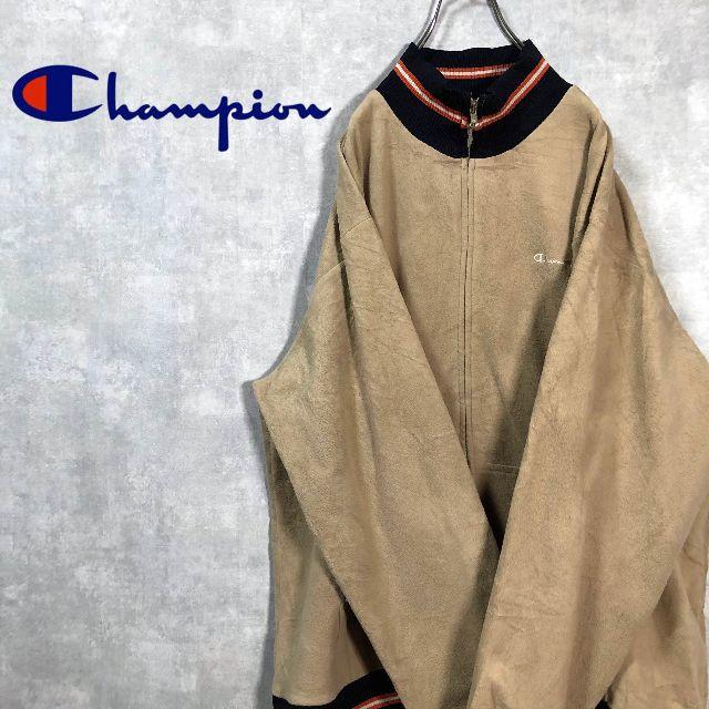 Champion 刺繍ワンポイントロゴ US輸入 ブルゾンジャケット