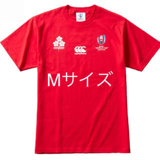 カンタベリー(CANTERBURY)のラグビー ワールドカップ 記念Tシャツ レッド Mサイズ(Tシャツ/カットソー(半袖/袖なし))