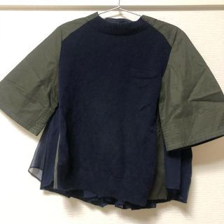 サカイ(sacai)のSAM様　sacai ハーフスリーブ切替コンビニット(シャツ/ブラウス(半袖/袖なし))