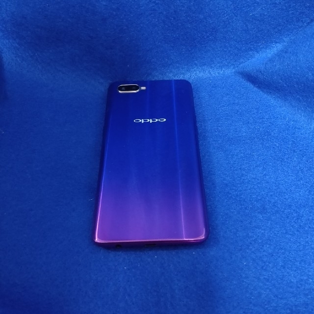 ANDROID(アンドロイド)のOPPO R17 neo BLUE ブルー UQ mobile 美品 スマホ/家電/カメラのスマートフォン/携帯電話(スマートフォン本体)の商品写真