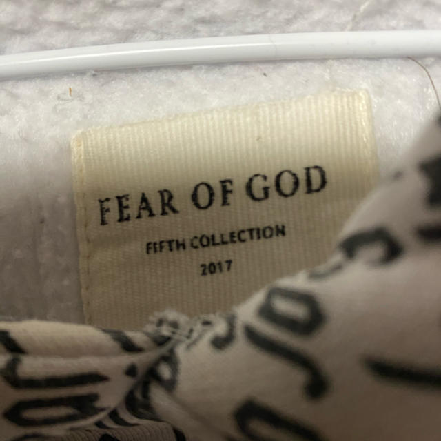 FEAR OF GOD FOG ビッグサイズ パーカー ロゴ 総柄 メンズ M 2