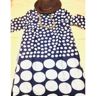 マリメッコ(marimekko)のマリメッコワンピース　38 クリーニング済み(ひざ丈ワンピース)