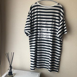 ヨウジヤマモト(Yohji Yamamoto)の【貴重】Yohji Yamamoto 2018ss ボーダーt tops(Tシャツ/カットソー(半袖/袖なし))