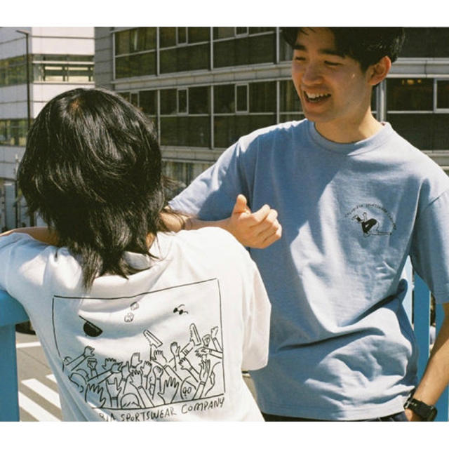 Columbia(コロンビア)のColumbia×長場雄 フェス Tシャツ M ブルー レディースのトップス(Tシャツ(半袖/袖なし))の商品写真