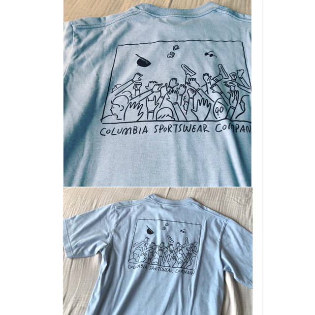 Columbia(コロンビア)のColumbia×長場雄 フェス Tシャツ M ブルー レディースのトップス(Tシャツ(半袖/袖なし))の商品写真