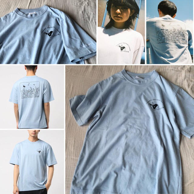 Columbia(コロンビア)のColumbia×長場雄 フェス Tシャツ M ブルー レディースのトップス(Tシャツ(半袖/袖なし))の商品写真