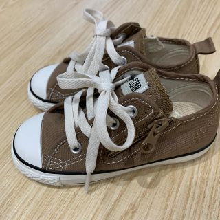 コンバース(CONVERSE)のコンバース　ブラウン　スニーカー　16㌢(スニーカー)