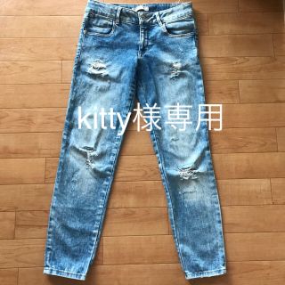 ザラキッズ(ZARA KIDS)のZARA スキニーダメージデニム(パンツ/スパッツ)