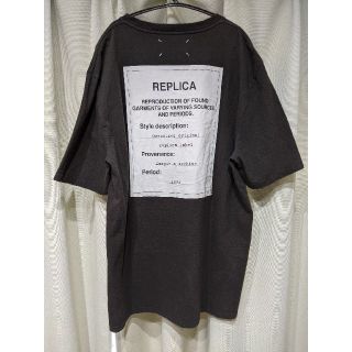 マルタンマルジェラ(Maison Martin Margiela)のメゾンマルジェラ レプリカ TEE サイズ50 black(Tシャツ/カットソー(半袖/袖なし))