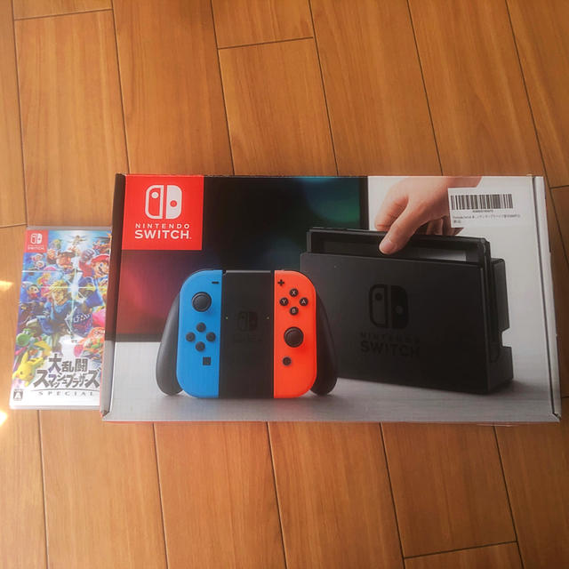 美品・】Nintendo Switch本体! おまけのスマブラ付き - 家庭用ゲーム