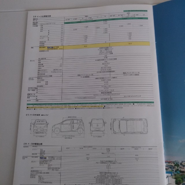 ダイハツ(ダイハツ)の旧型　ミライース　カタログ エンタメ/ホビーの雑誌(車/バイク)の商品写真