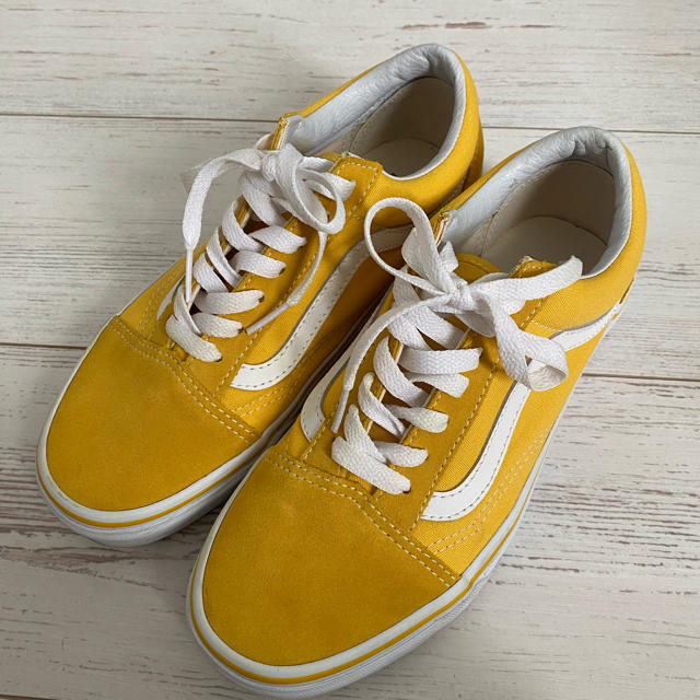 vans オールドスクール スニーカー イエロー 24