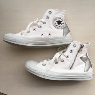 コンバース(CONVERSE)の今月末までの出品☆コンバース　ハイカット　ビッグスター　シルバー24cm(スニーカー)