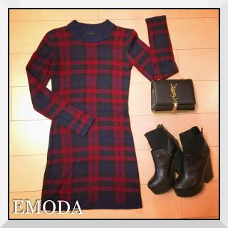 エモダ(EMODA)のEMODA ハイネックタイトワンピース(ひざ丈ワンピース)