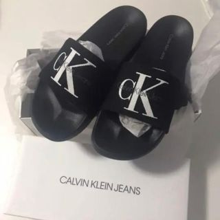 カルバンクライン(Calvin Klein)のカルバンクライン ヘルシーサンダル BLK 約24cm(サンダル)