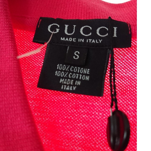 Gucci(グッチ)のグッチ ポロシャツ S 濃ピンク メンズのトップス(シャツ)の商品写真