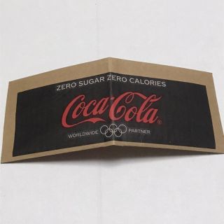 コカコーラ(コカ・コーラ)のダンボール財布　コーラ黒(財布)