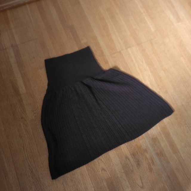 ニット   スカート   Ｌ レディースのスカート(ひざ丈スカート)の商品写真