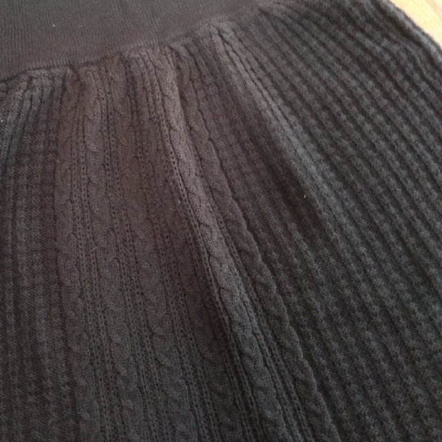 ニット   スカート   Ｌ レディースのスカート(ひざ丈スカート)の商品写真