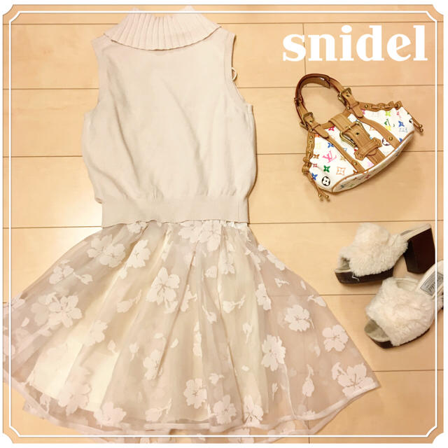 snidel ノースリニットワンピース