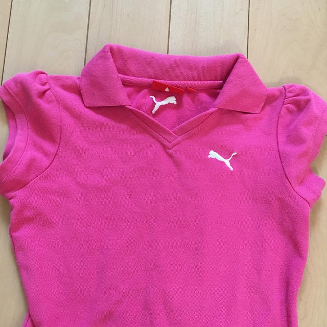 PUMA(プーマ)のプーマのポロシャツワンピースです。 キッズ/ベビー/マタニティのキッズ服女の子用(90cm~)(ワンピース)の商品写真