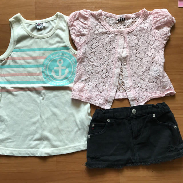 EARTHMAGIC(アースマジック)のキッズ100サイズセット キッズ/ベビー/マタニティのキッズ服女の子用(90cm~)(Tシャツ/カットソー)の商品写真