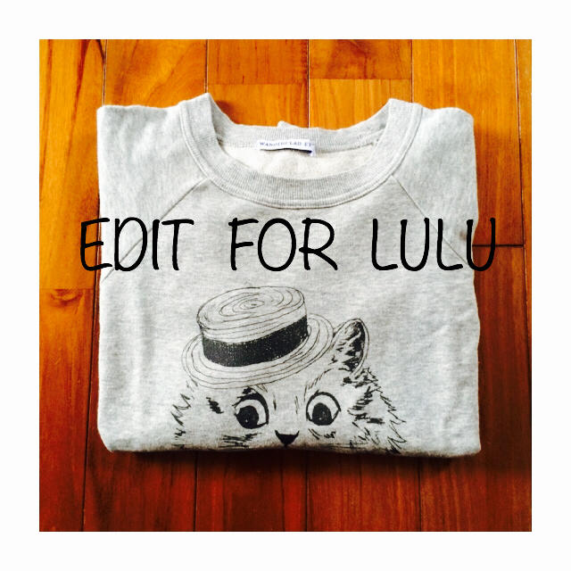 EDIT.FOR LULU(エディットフォールル)のEDIT.FOR LULU 猫スウェット レディースのトップス(トレーナー/スウェット)の商品写真