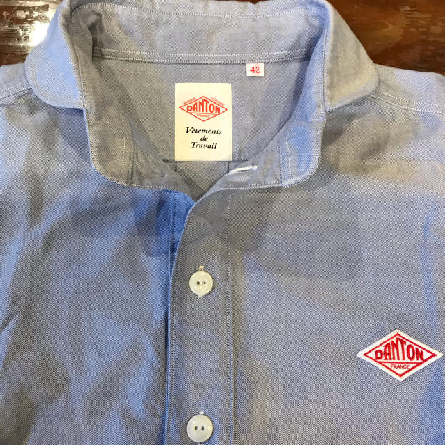 DANTON(ダントン)のDANTON プルオーバー　ブルー長袖シャツ メンズのトップス(シャツ)の商品写真