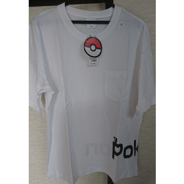 GU(ジーユー)のポケモン×GUコラボ5分袖Tシャツ(ピカチューver) メンズのトップス(Tシャツ/カットソー(半袖/袖なし))の商品写真