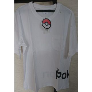 ジーユー(GU)のポケモン×GUコラボ5分袖Tシャツ(ピカチューver)(Tシャツ/カットソー(半袖/袖なし))