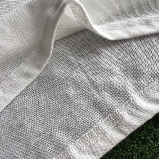 【4L】MARVEL マーベル サガラ刺繍 ボックスロゴ Tシャツ 白 レディースのトップス(Tシャツ(半袖/袖なし))の商品写真