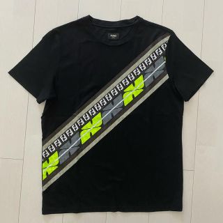 フェンディ(FENDI)のFENDI ブラックコットンジャージー Tシャツ(新品、未使用)(Tシャツ/カットソー(半袖/袖なし))