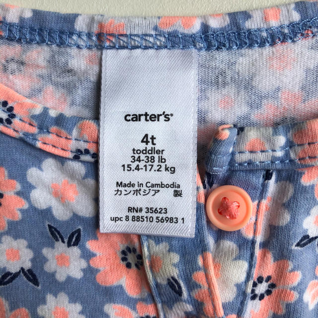 carter's(カーターズ)のカーターズ　花柄ワンピース　4T キッズ/ベビー/マタニティのキッズ服女の子用(90cm~)(ワンピース)の商品写真