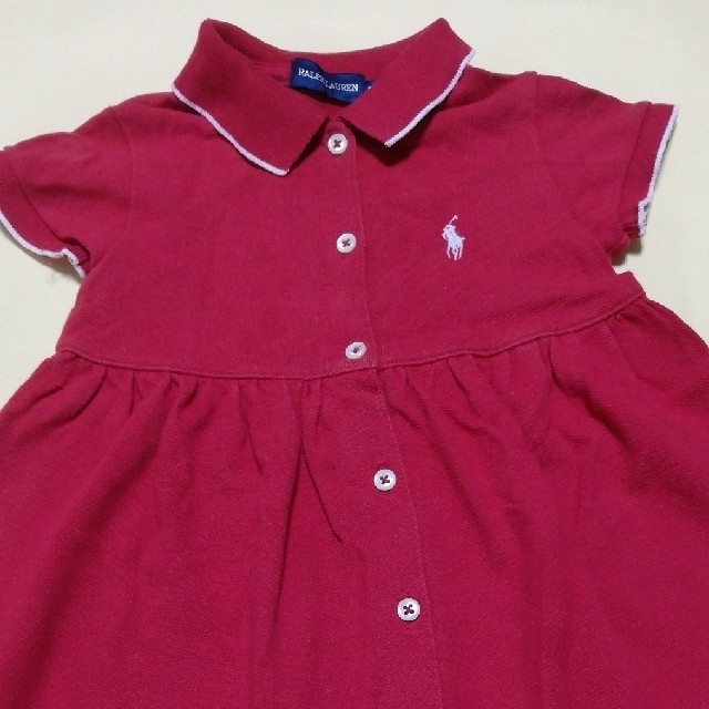 Ralph Lauren(ラルフローレン)のラルフローレン　ワンピース80cm  キッズ/ベビー/マタニティのベビー服(~85cm)(ワンピース)の商品写真