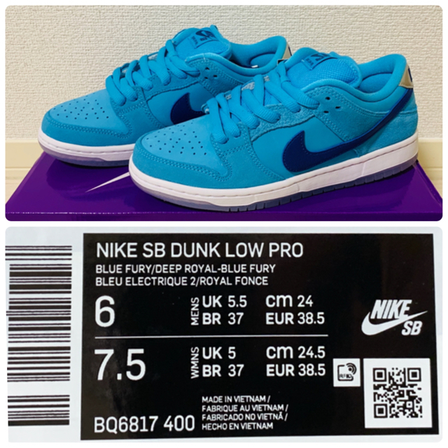 Nike SB Dunk Low Pro Blue Fury 24cm