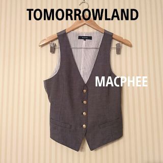 トゥモローランド(TOMORROWLAND)のTOMORROWLAND【MACPHEE】☆ オシャレボタン・ウール ジレ(ベスト/ジレ)