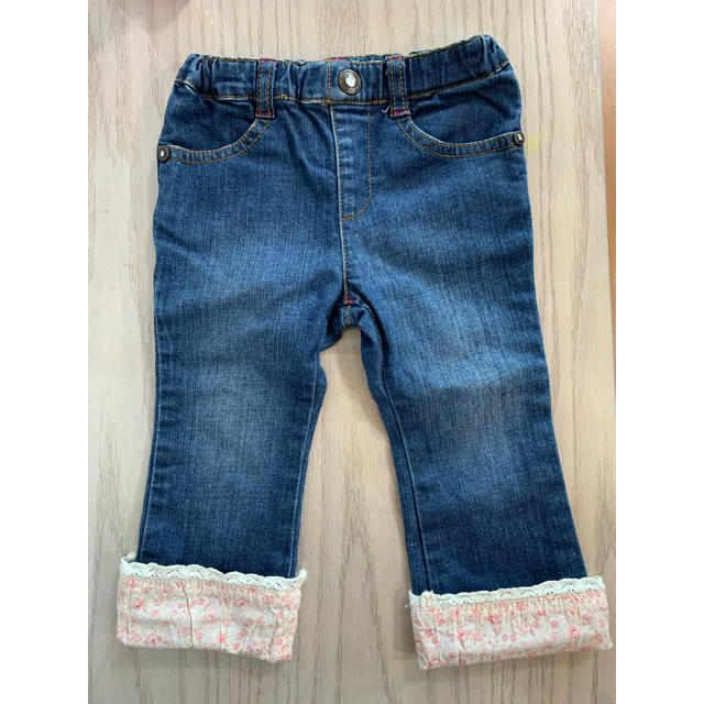 ハッシュアッシュ 花柄 デニムパンツ 90cm stuff.liu.se