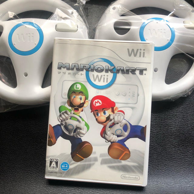 Wii - wii マリオカート ハンドル2個 セットの通販 by らん's shop