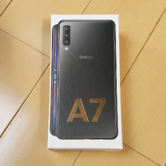 新品未使用 Galaxy A7 ブラック 64 GB SIMフリー