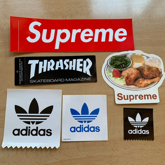 Supreme(シュプリーム)のステッカー ハンドメイドの文具/ステーショナリー(しおり/ステッカー)の商品写真