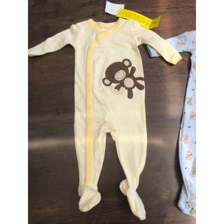 ジンボリー(GYMBOREE)の新品　GYMBOREE 足付きロンパース　3〜6months 2枚セット(ロンパース)