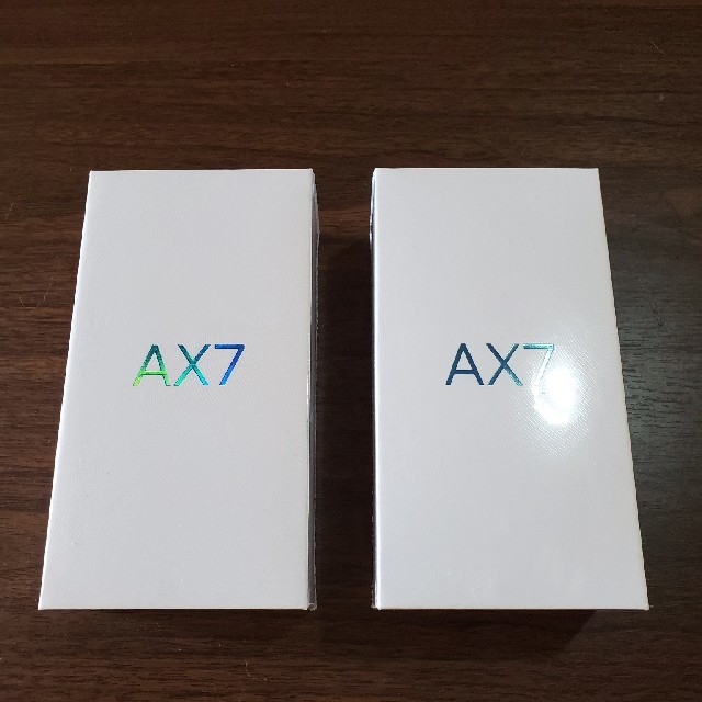 【新品未開封品 2台セット】AX7 oppo SIMフリー端末色ブルーBLUE×2