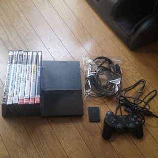 プレイステーション2(PlayStation2)のプレステ2 SCPH-90000 ソフト7本セット 完動品(家庭用ゲーム機本体)