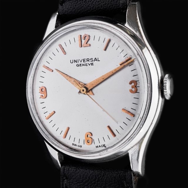 UNIVERSAL GENEVE(ユニバーサルジュネーブ)の(159) 極レア ユニバーサル ジュネーブ 手巻き 稼動品 1945年製 メンズの時計(腕時計(アナログ))の商品写真